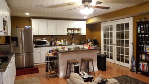 Basement Ceiling Before